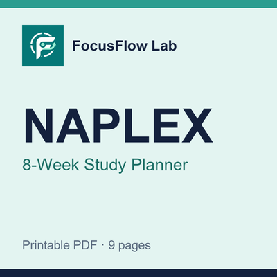 NAPLEX 8-Week Study Planner cover