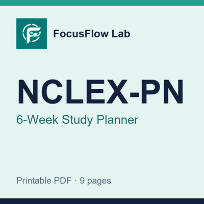 NCLEX-PN 6-Week Study Planner cover