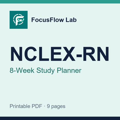 NCLEX-RN 8-Week Study Planner cover