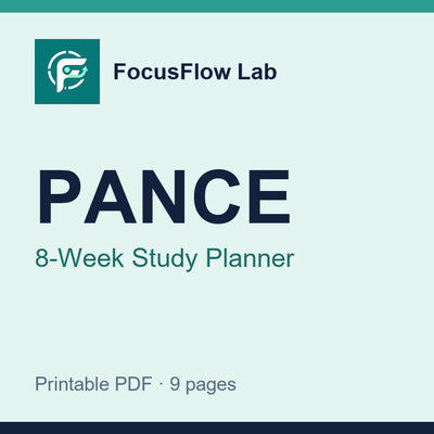 PANCE 8-Week Study Planner cover